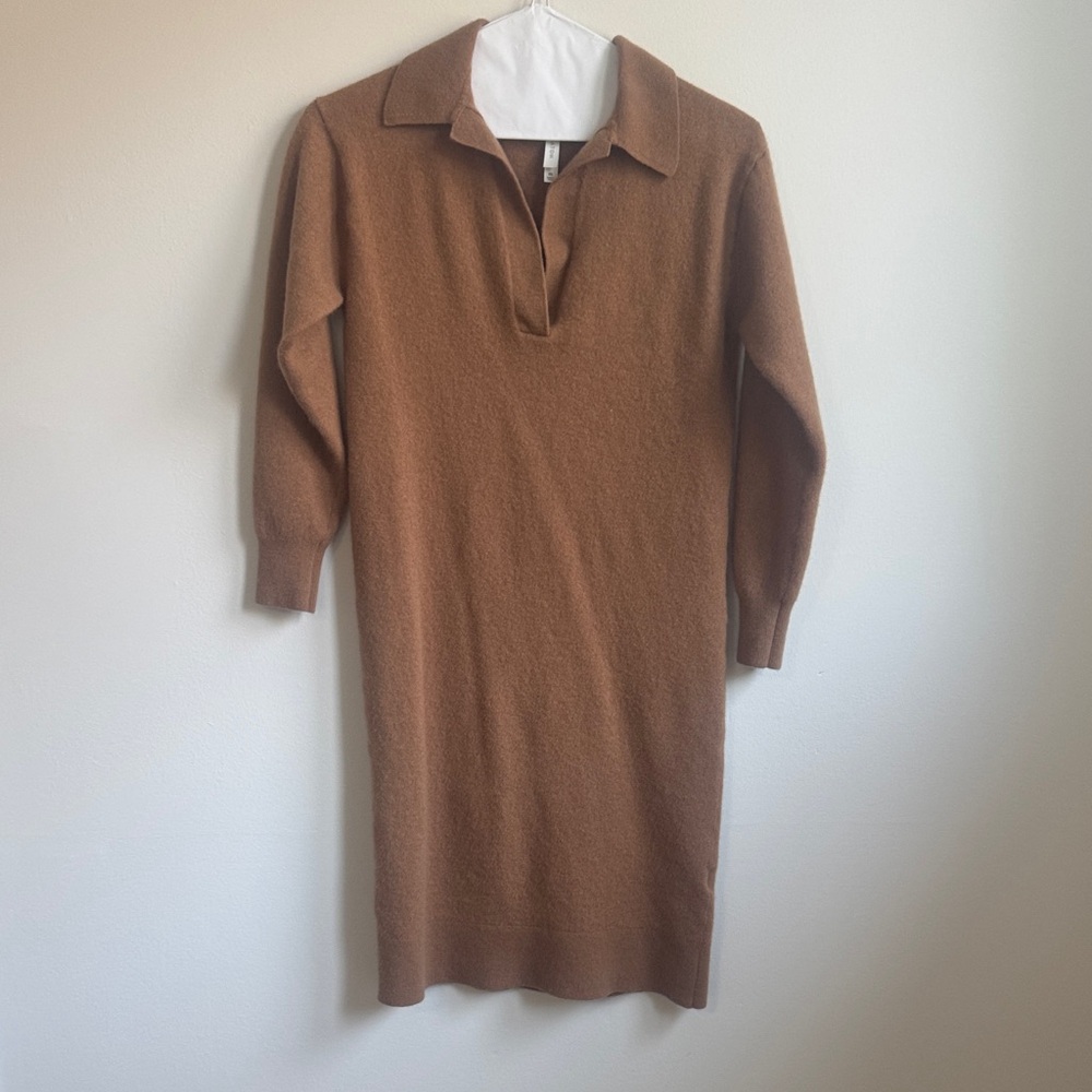 Babaton Brown Long Sleeve Dress